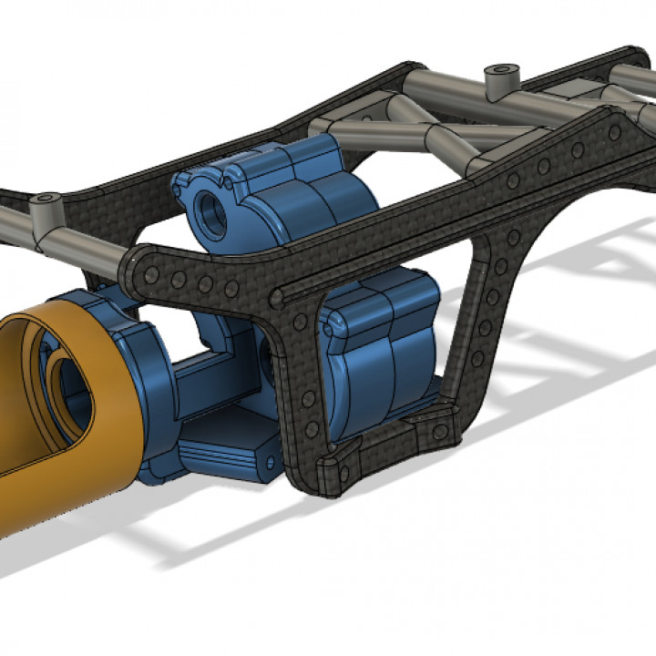Cabra rc Crawler sportlich Chassis Autos Spostman Welle Übertragung 3D print model - Mito3D