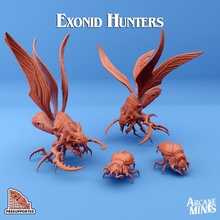 exonid - hunters toys & games bug dragons dungeons monster rpg wings hunter steampunk flying cave bugs d&d 28mm dnd 35mm airship 32mm cavern 5e presupported pre-supported arcanapunk magipunk magitech sordane hunters supported skies campaigns