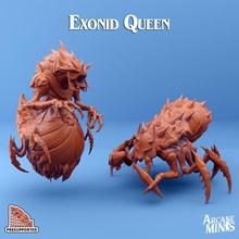 exonid - queens toys & games bug dragon dragons dungeons insect monster mother queen roleplay royal rpg steampunk dungeon campaign d&d 28mm dnd 35mm airship 32mm 5e presupport presupported pre-supported arcanapunk magipunk magitech sordane supported