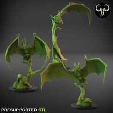 flying terrors set toys & games bat fantasy vampire wargame crypt 3d print model - Mito3D