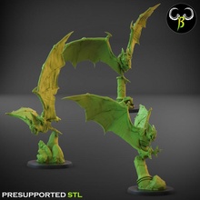 flying terrors set toys & games bat fantasy vampire wargame crypt 3d print model - Mito3D