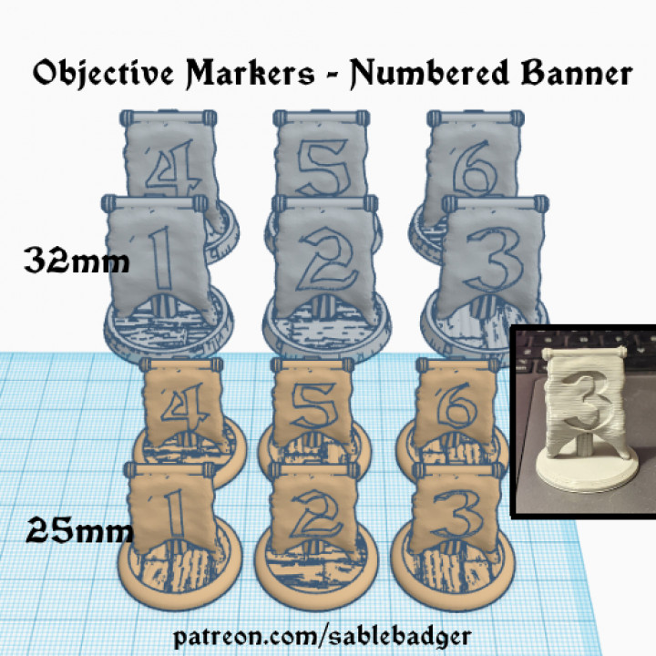 objective markers - numbe