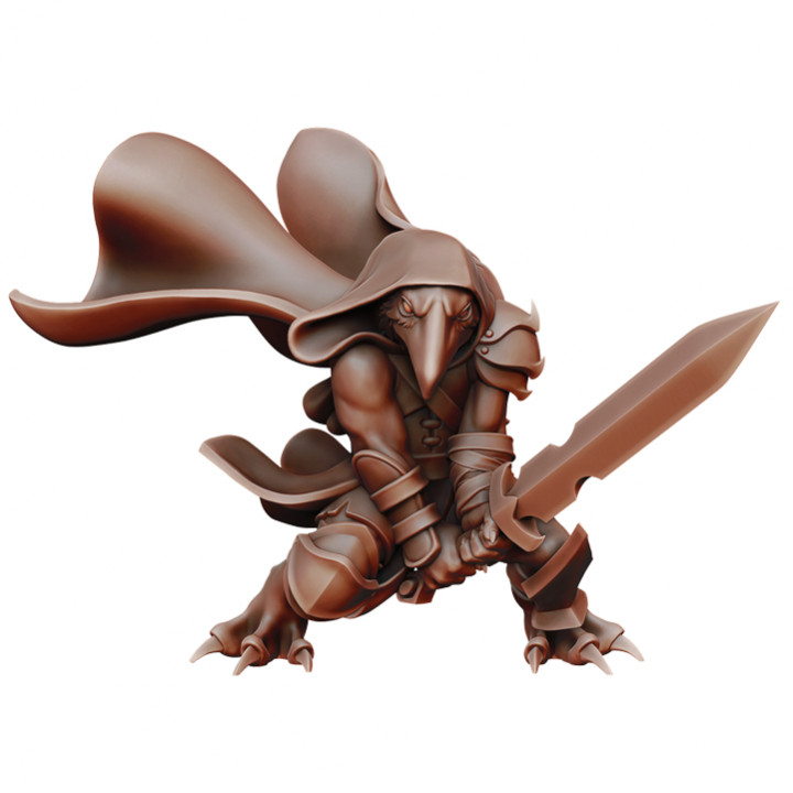 Ravenfolk Spielzeuge Spiele Vogel Drachen Dungeons Fantasie Rabe Kriegshammer Miniatur dnd Tengu kenku 3D print model - Mito3D