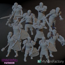modular undead soldiers toys & games mini soldier zombie miniature horde d&d dnd ttrpg 3d print model - Mito3D