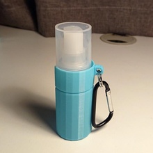 hand sanitizer holder muji 30 bottles bottle pump spray coronavirus covid 3d print model - Mito3D