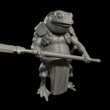 frog kin v2 toys & games creature monster d&d bullywug swamp 3d print model - Mito3D