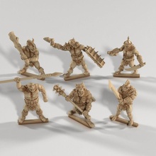 orc army - elite barbarians toys & games barbarian dragons dungeons goblin viking hobgoblin horde amazon dnd pathfinder frostgrave skirmish 5e gang warband osr 3d print model - Mito3D