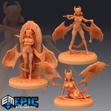 succube ensemble femelle séduction diable luxure démon jouets Jeux fantaisie fille médiéval monstre rpg marteau guerre femme ennemi table donjon dnd 3d print model - Mito3D