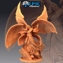 lucifer fallen angel pride evil archangel celestial overlord prince hell toys & games fantasy medieval monster rpg warhammer enemy tabletop dungeon dnd pathfinder npc 3d print model - Mito3D