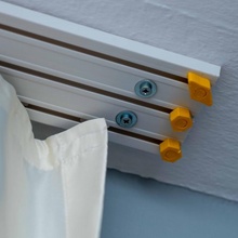 curtain stopper rail blocker 3d print model - Mito3D