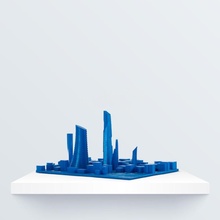 skyline education city model modern 3d print model - Mito3D