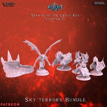 sky terrors bundle toys & games death ghoul crypt gargoyles flayer infernal ghuls flesheater courtier courts morghul garghuls 3d print model - Mito3D