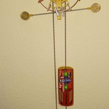 winding mechanism pendulum clock - climbing weight 3d printed 3d clock climbing diy printed weight  pendulum winding