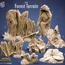 forest terrain pre-supported store fantasy modular props tile dungeon tiles bits openlock scatter cnp floors 3d print model - Mito3D