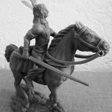 native american western rider toys & games 3d print model - Mito3D