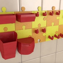 puzzle kitchen & garden 3d print model - Mito3D