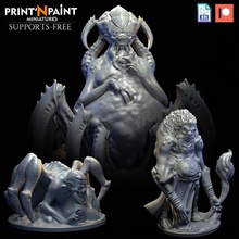 noxious swarm bundle toys & games dragons dungeons monster warhammer painting spider mobs supportless age creatures dnd 9th pathfinder sigmar 3d print model - Mito3D