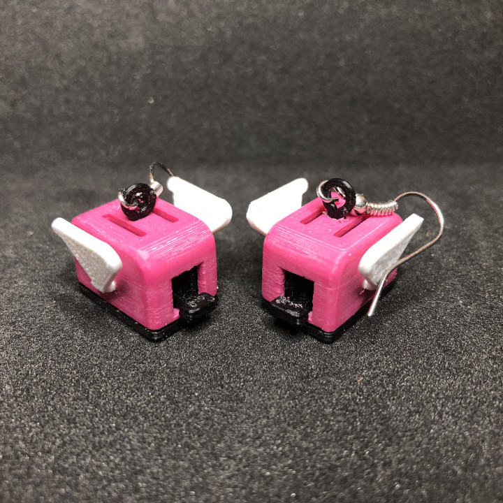 flying toaster earrings j