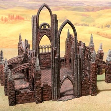 ruined abbey toys & games fdm temple terrain church ruins shrine abbey