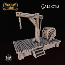 gallows toys & games fdm medieval props resin terrian pre-support gallow medievalterrian 3d print model - Mito3D
