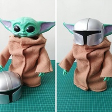 Mandalorianer Helm Baby Yoda Ventilator Kunst Puppe Star Kriege Mando 3d print model - Mito3D