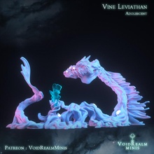 vine leviathan adolescent toys & games dragon forest ocean water earth dnd serpent voidrealms 3d print model - Mito3D