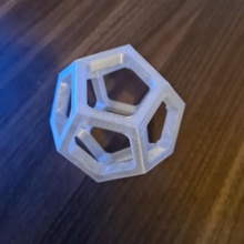 wireframe dodecahedron toys & games 3d print model - Mito3D