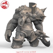 mountain ogre stone cursed v1 2-inch base 75mm large miniature toys & games board dragons dungeons fantasy game mini rpg tabletop d&d 5e pre-supported swargard 3d print model - Mito3D