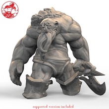 mountain ogre stone cursed v3 2-inch base 75mm large miniature toys & games board dragons dungeons fantasy game mini rpg tabletop d&d 5e pre-supported swargard 3d print model - Mito3D
