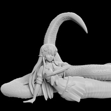 monstro musume Miia brinquedos jogos anime fantasia fêmea menina manga serpente Lamia 3d print model - Mito3D