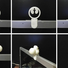 web personalizable tapa balancines gadgets electrónica cubierta webcam 3d print model - Mito3D