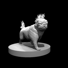 infierno doguillo juguetes juegos demonio diablo perro perrito 3d print model - Mito3D