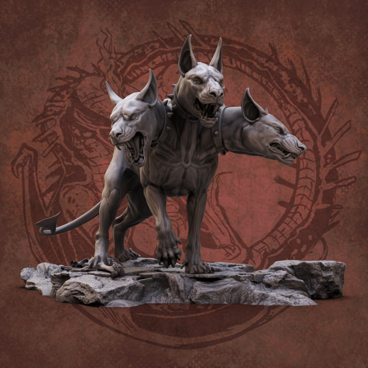 cerberus toys & games creature mythology hellhound cerber 3D print model - Mito3D