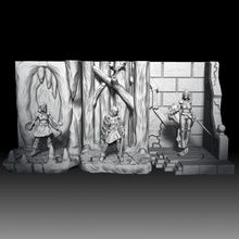 audacieux charbonnier Sylwen lune Noire three stage elfe mercenaire boutique afficher dragons donjons fantaisie Jeux jeu miniatures rpg jeux guerre wargaming miniature jouer rôle table dnd 30mm ttrpg Wallhalla 3d print model - Mito3D