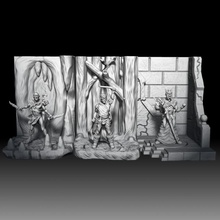 daring delvers xor three-stage orc dignitary store display dragons dungeons fantasy game games gaming miniatures rpg wargames wargaming miniature boardgames roleplaying tabletop dnd 30mm ttrpg wallhalla 3d print model - Mito3D