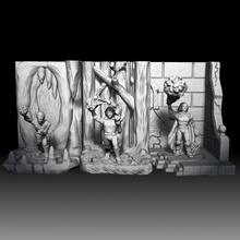 atrevido delversos morillo three stage duende piromante Tienda monitor dragones mazmorras fantasía juego juegos azar miniaturas rpg guerra miniatura mesa rol dnd 30mm ttrpg Wallhalla 3d print model - Mito3D