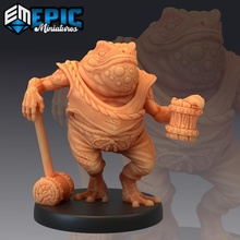 rospo folk potabile rana palude abitante giocattoli Giochi fantasia medievale mostro rpg warhammer nemico tavolo prigione dnd esploratore bullywug 3d print model - Mito3D