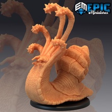 mace snail flail shell slug classic cave encounter toys & games fantasy medieval monster rpg warhammer enemy tabletop underground dungeon dnd pathfinder npc 3d print model - Mito3D