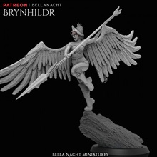 brynhildr - valkyrie toys & games fighter shield warrior wings woman angel odin norse loki nordic maiden valhalla freya 3d print model - Mito3D