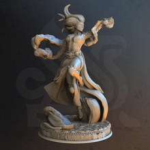 archmaester golden wisdom tharimaeth toys & games female wizard magic floating sorceress sorcerer spellcaster enchantress 3d print model - Mito3D