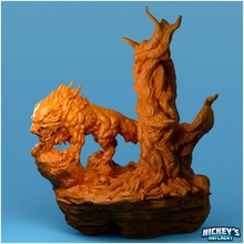worg's lair toys & games tree base rocks scenic warg wold worg 3d print model - Mito3D