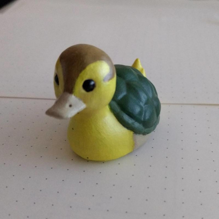 Tortuga Pato juguetes juegos animal pájaro lindo reptil híbrido acuático avatar maestro aire aang anfibio atla pato tortuga 3D print model - Mito3D