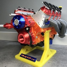 Chevy ls3 9 16 l'eau pompe add rechange pièces moteur 3d print model - Mito3D