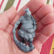 giant human sized hat toys & games free bone miniature resin ogre 3d print model - Mito3D