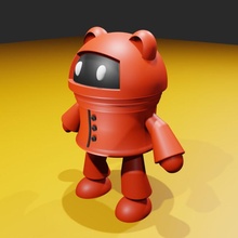 max miniatura ventilador arte fofa figura mini personagem sla 3d print model - Mito3D