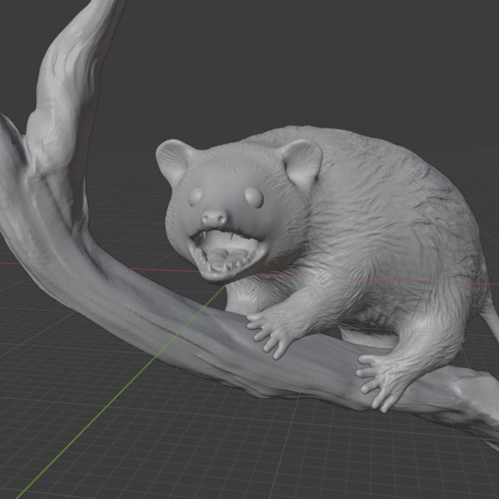 opossum branch 3D print model - Mito3D