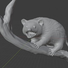opossum branch 3d print model - Mito3D