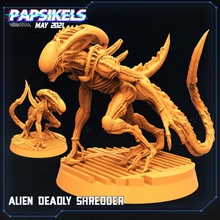 alien deadly shredder aliens killer xenomorph xeno 3d print model - Mito3D