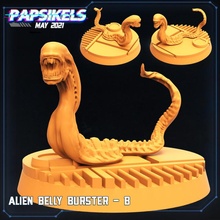 alien belly bursters set baby chest aliens burster 3d print model - Mito3D