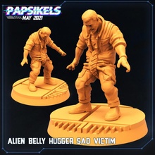 alien belly hugger sad victim toys & games aliens 3d print model - Mito3D